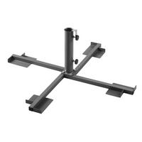 Schneider Schirmständer Plattenständer Plus Anthrazit - Anthrazit, Basics, Metall - Schneider