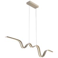 LAMPA WISZĄCA BEATRIX - kolor piaskowy, Trend, tworzywo sztuczne/metal (100/8/120cm) - Collet's Monde