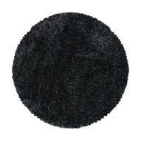 Hochflorteppich Fluffy Anthrazit Ø ca. 200cm - Anthrazit, Basics, Textil (200cm)