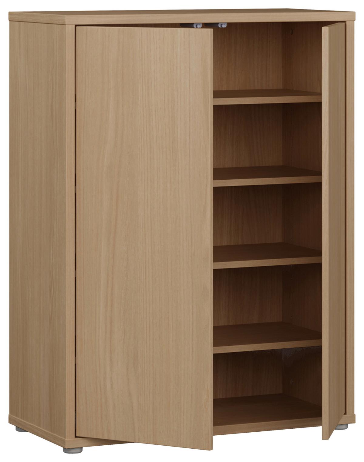 Omara Za Čevlje Alice, Barva Hrasta - siva/barve hrasta, Moderno, umetna masa/leseni material (74,5/99,1/34,9cm) - Carryhome