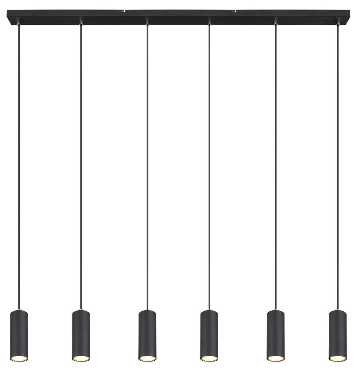 Svjetiljka Viseća Witmo - crna, Konvencionalno, metal (115/6/120cm)