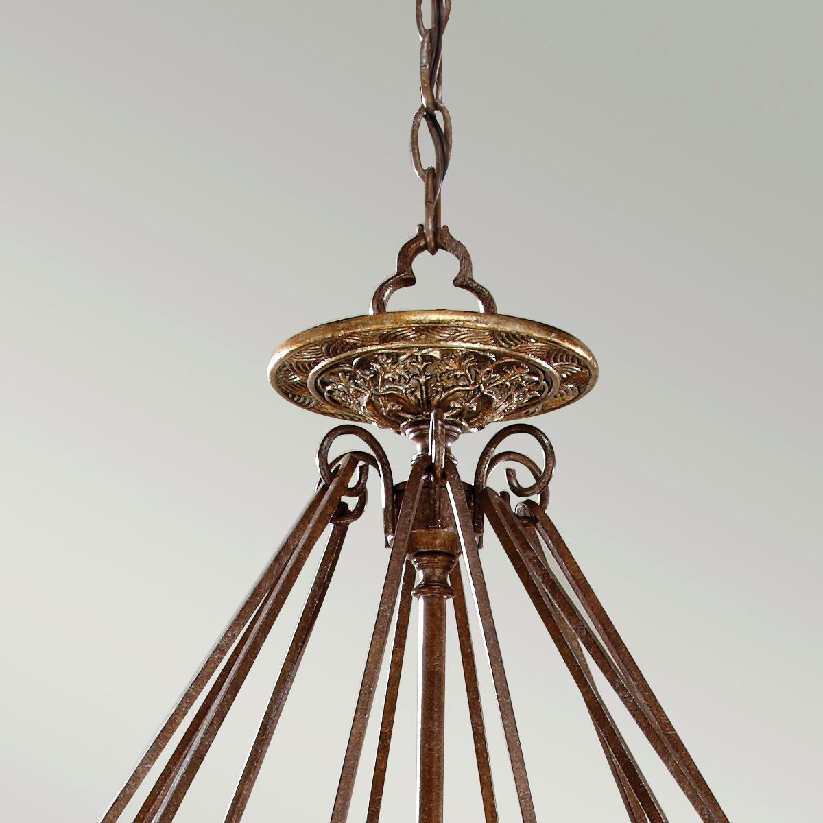 Luster Marcella Fe-Marcella4 - brončane boje, Konvencionalno, staklo/metal (81.9/123.7cm) - Elstead Lighting