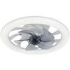 TAKFLÄKT VIRTI - vit/grå, Modern, plast (50/50/12cm) - Mömax