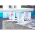 Kerzenhalter Windlicht aus Glas, 3er Set - (5,7/6,7cm)