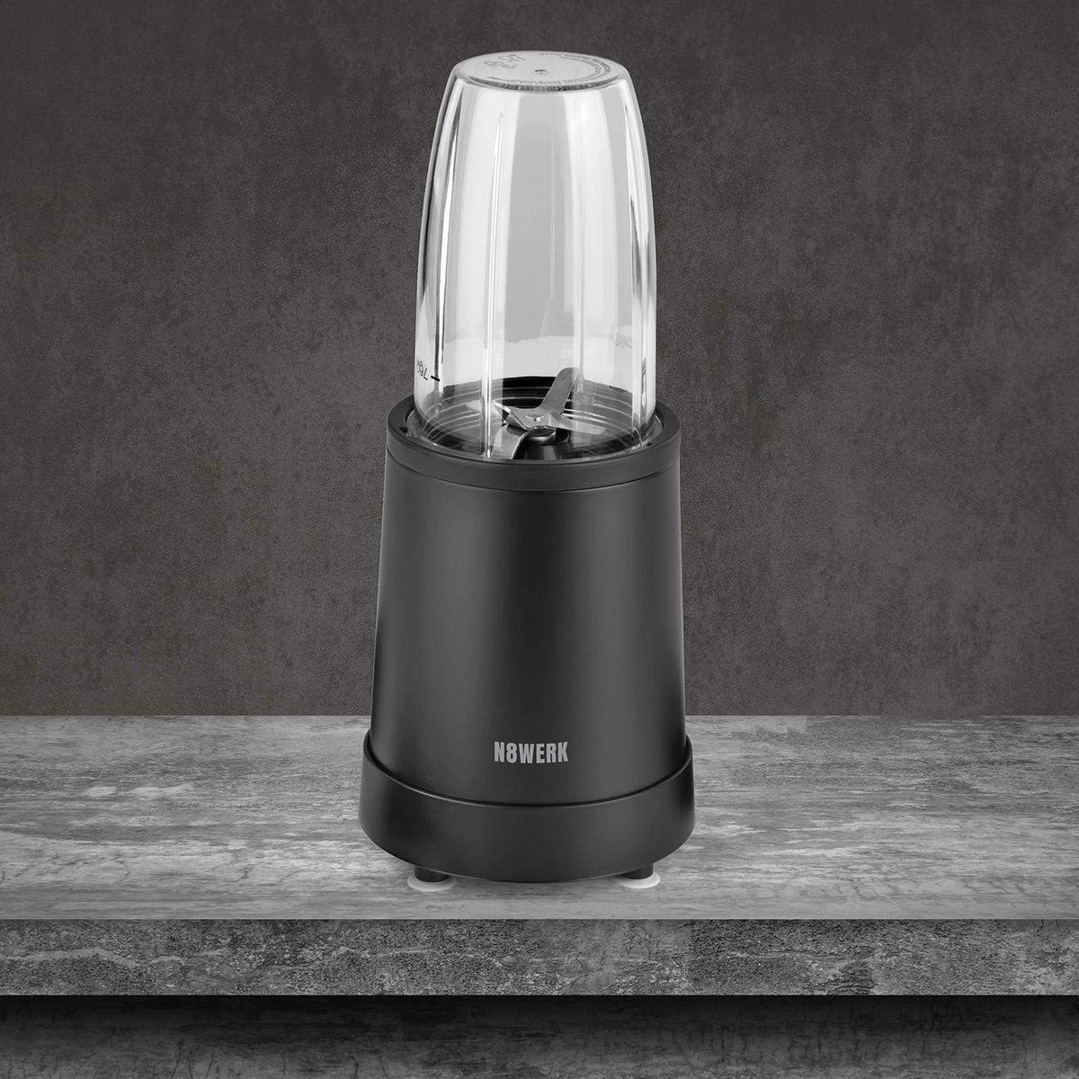 Mixer N8werk - fekete, Modern, műanyag/fém (14,5/36cm)