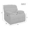 RELAXFÅTÖLJ NATALIE - grå/svart, Modern, metall/trä (98/94/106cm) - Bessagi Home