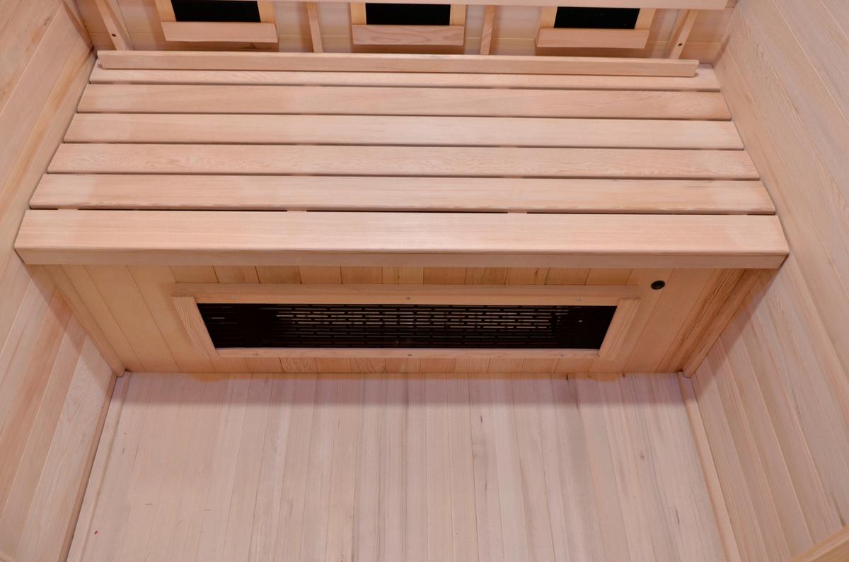 INFRAROTKABINE CARMEN B: 120 CM 2 PERSONEN - Braun, Basics, Holz (120/195/120cm) - Sanotechnik