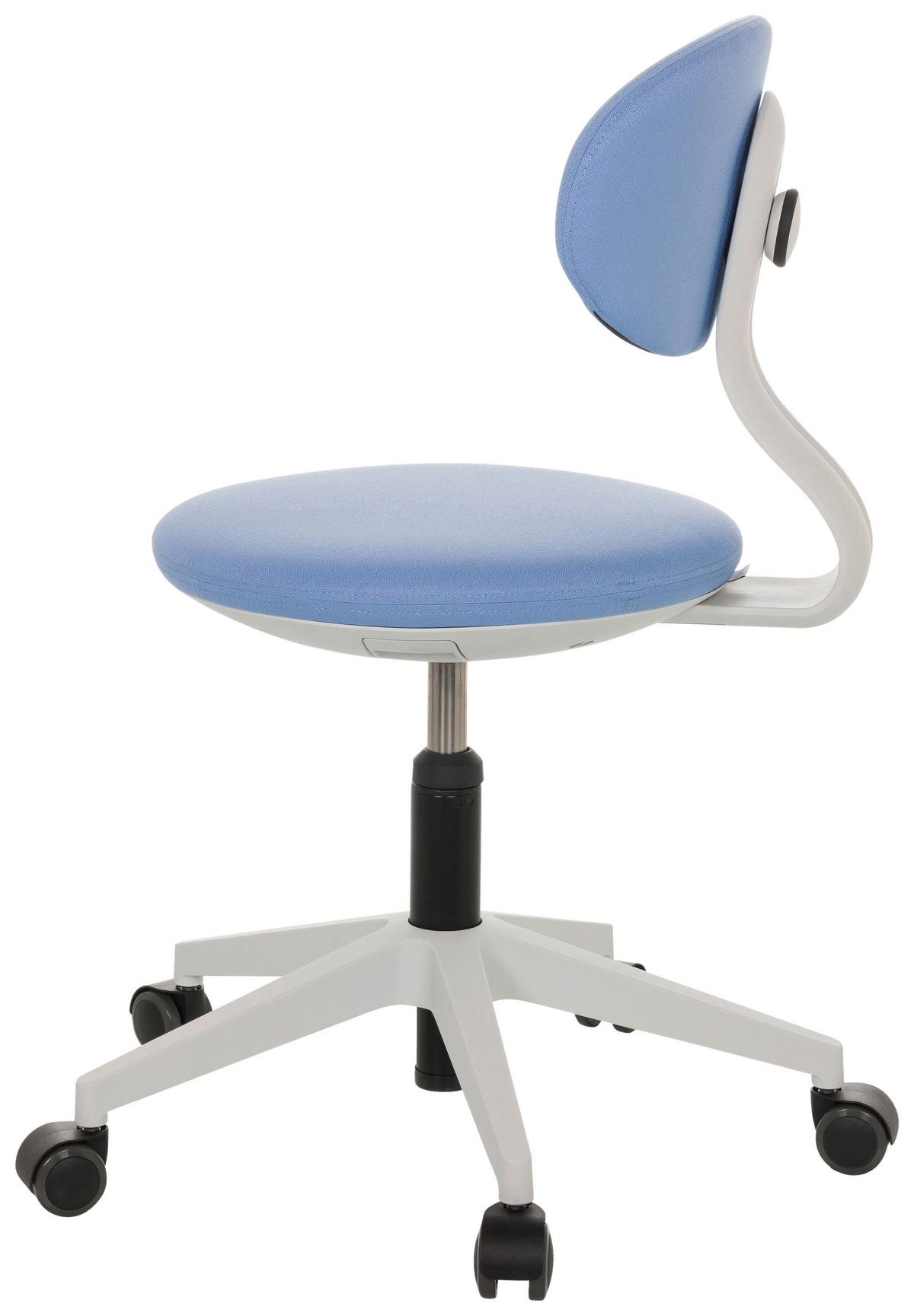 Jugenddrehstuhl Minimovo ca.42x66-87x52cm Blau - Blau/Grau, Basics, Kunststoff/Textil (42/66-87/52cm) - MID.YOU