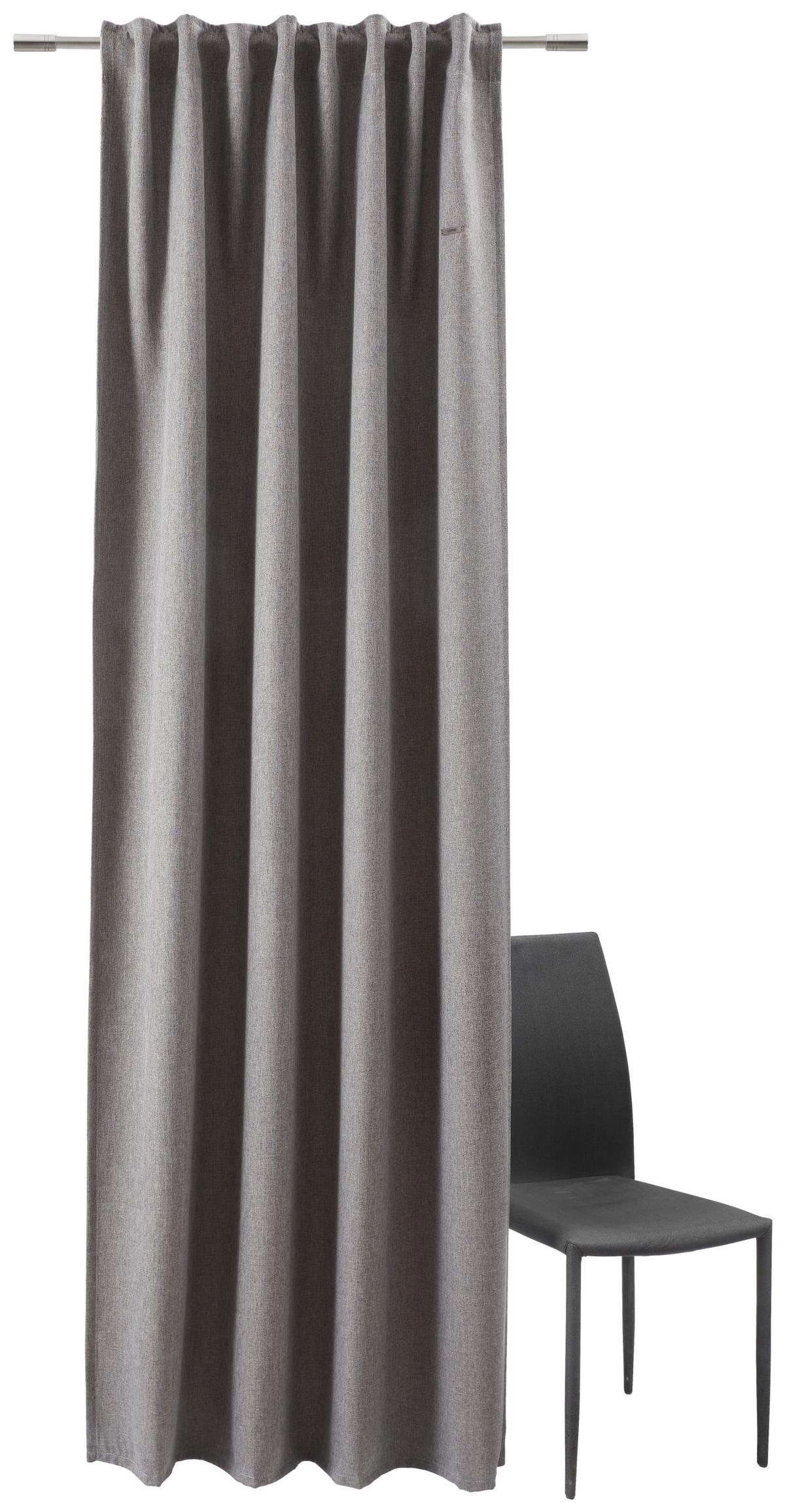 ZASŁONA GOTOWA E-HARP DIMOUT - ciemnoszary, Basics, tkanina (130/250cm) - Esprit