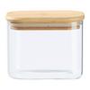FÖRVARINGSBURK HALDOR - CA. 0,64L - klar/transparent, Klassisk, trä/glas (12,1/8,3/9,6cm) - Mömax