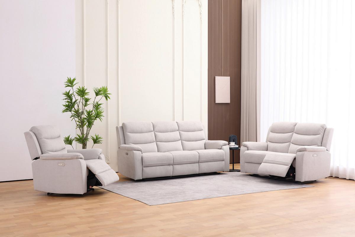 Relaks Fotelja Manchester - bež/crna, Konvencionalno, tekstil/plastika (82/103/96cm) - Ondega
