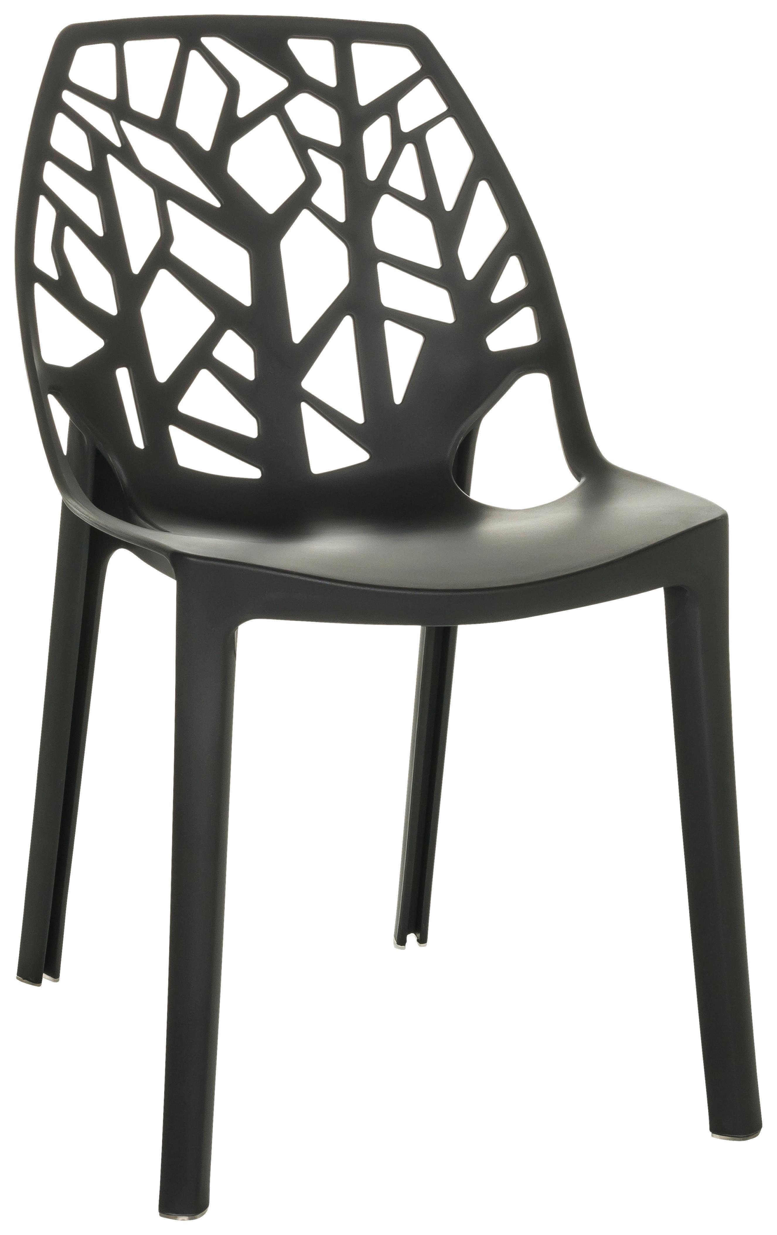 Stol Artifo Tri, Črna - črna, Basics, umetna masa (47/80/56cm) - MID.YOU