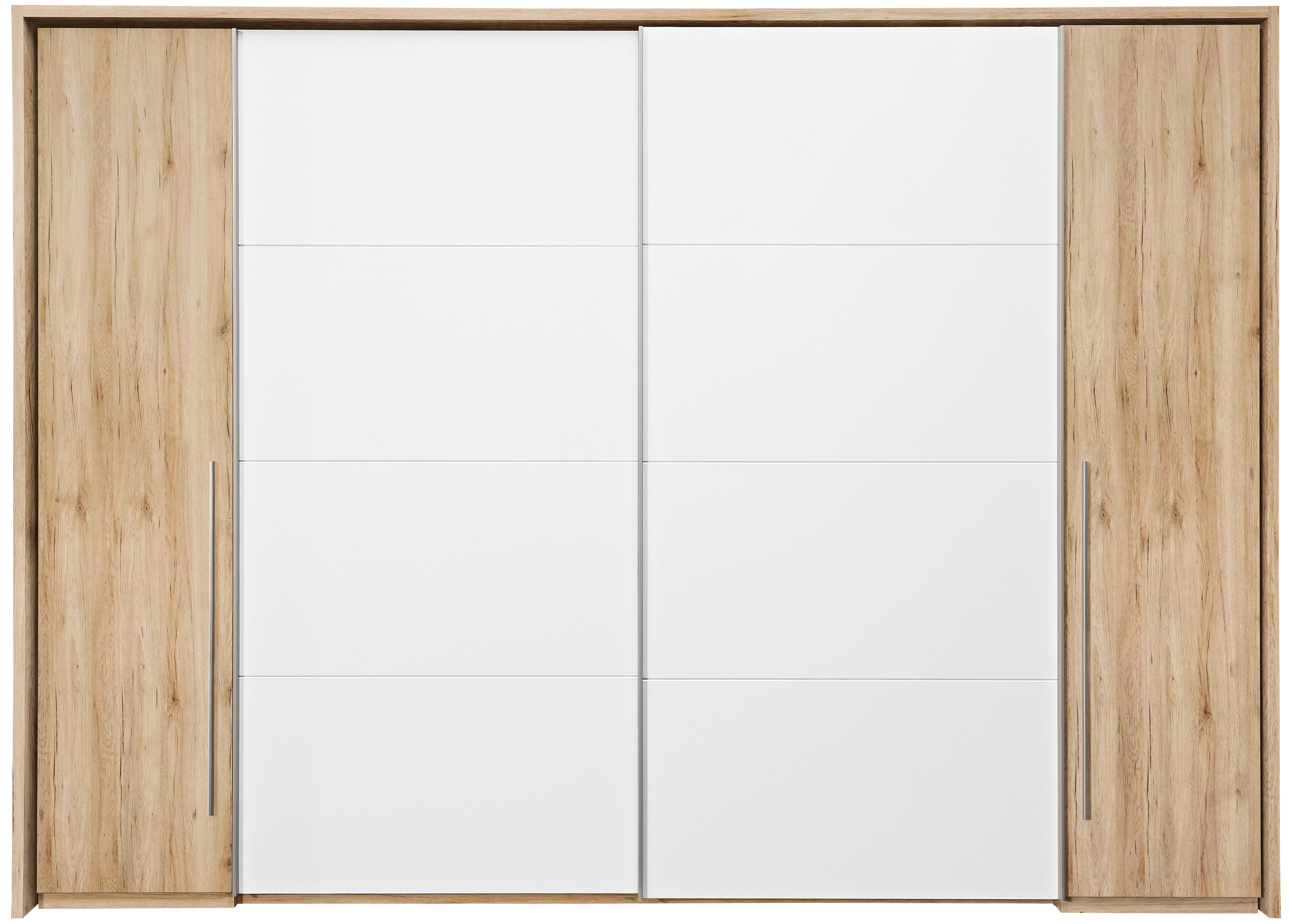 Ormar S Kliznim Vratima Jocker - bijela/boje hrasta, Konventionell, drvni materijal/drvo (270/225/61cm)