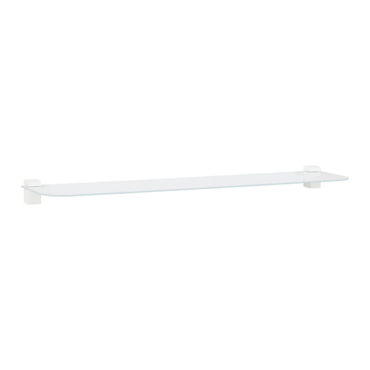 Glasablage Gerundet in Weiss - Weiss, Glas (78/0,4/18cm) - Mömax