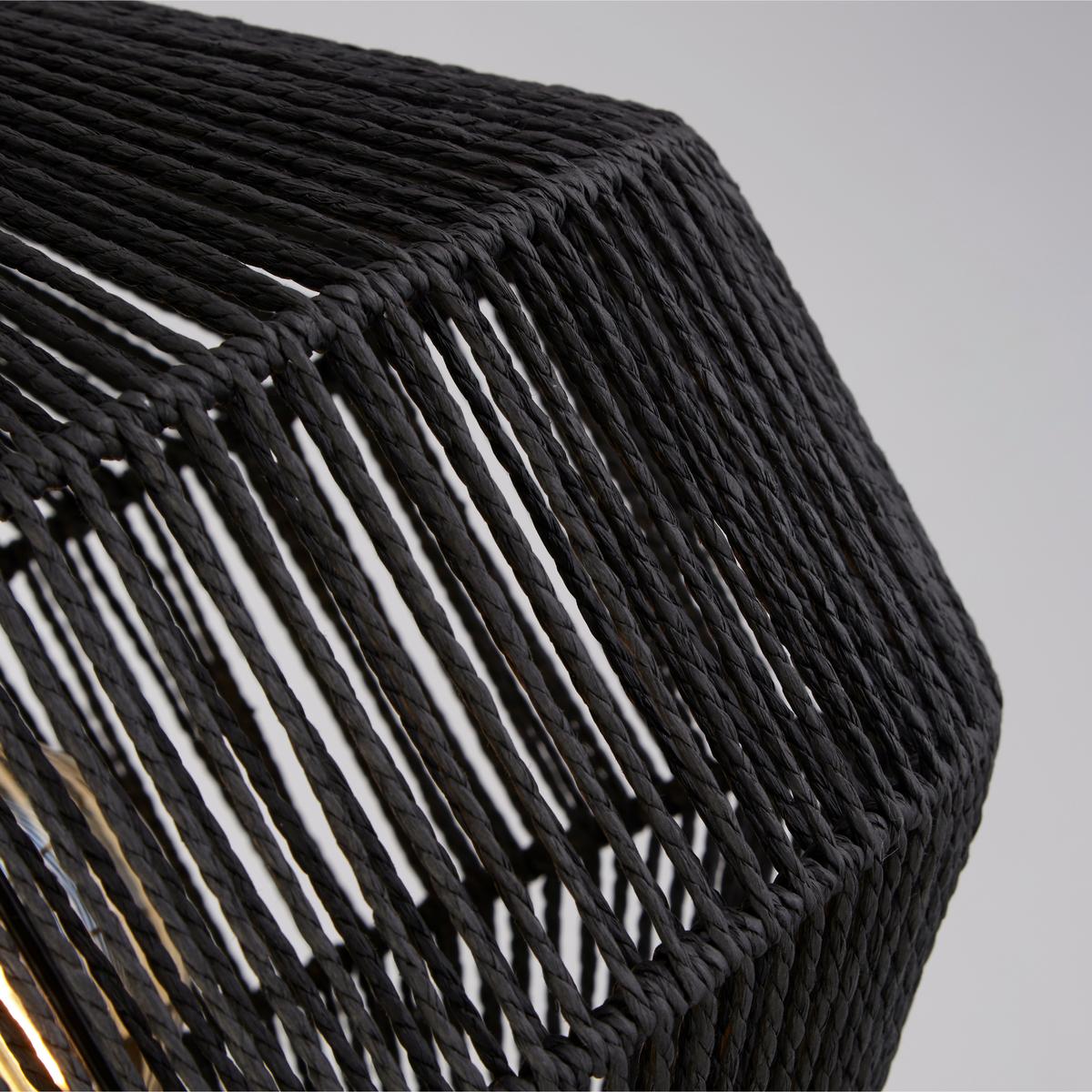 Állólámpa Wicker Eu11202-1bk - fekete, Basics, textil/fém (41/155cm)