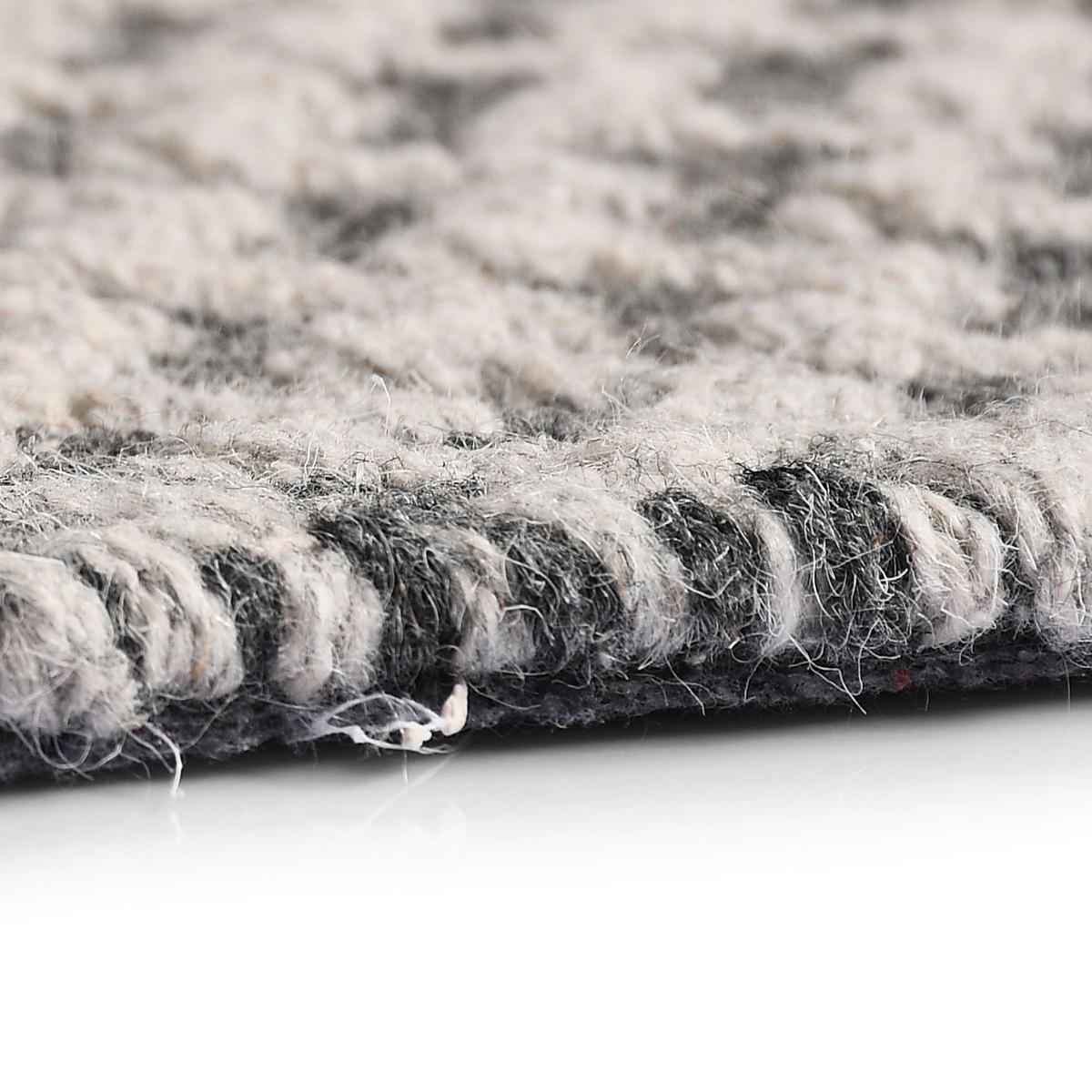 Wollteppich Shelley Schwarz ca. 160x230cm - Schwarz, Basics, Textil (160/230cm)
