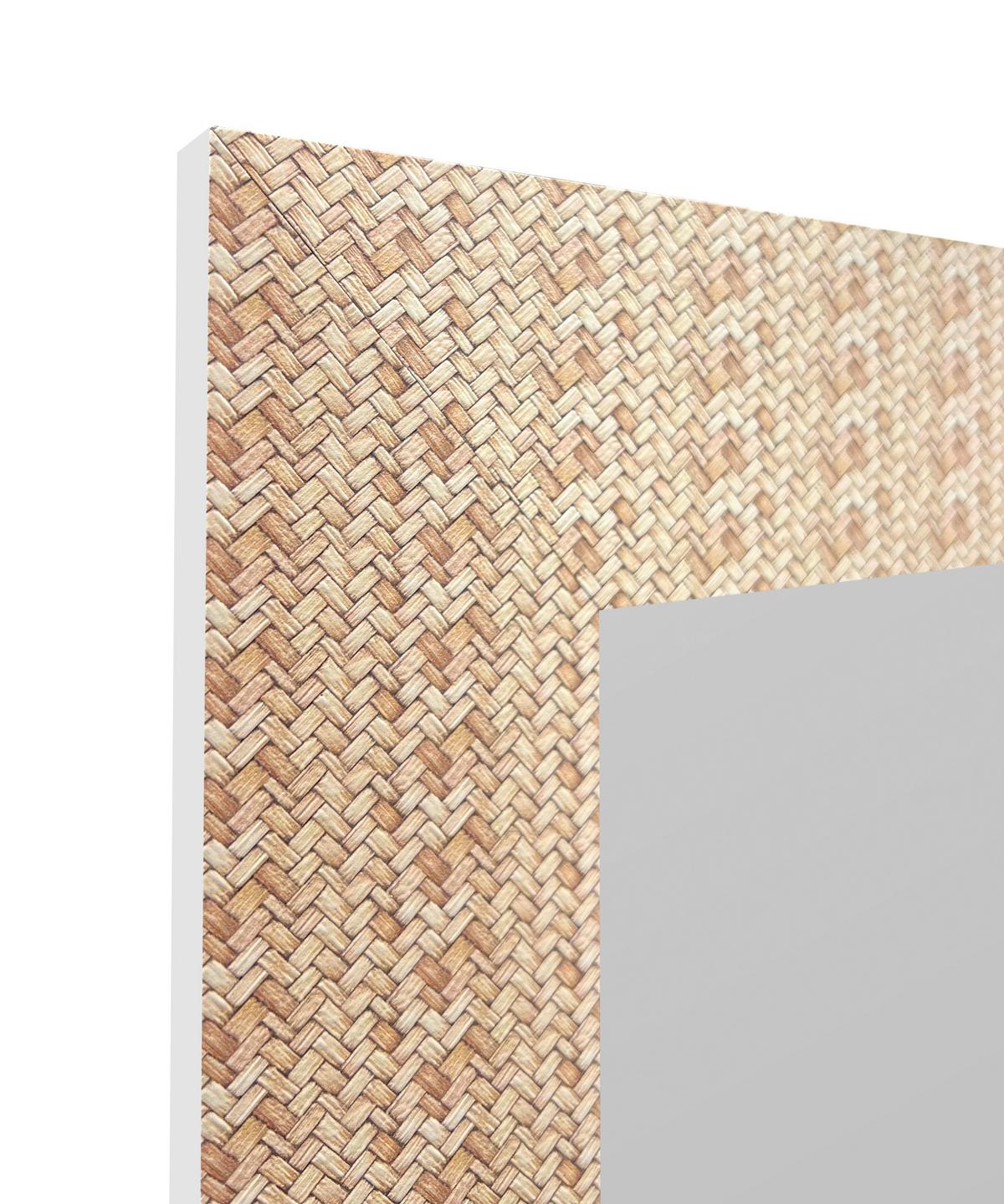 Oglindă Ceiba - maro/alb, Modern, sticlă/material pe bază de lemn (71/172/3cm) - Premium Living