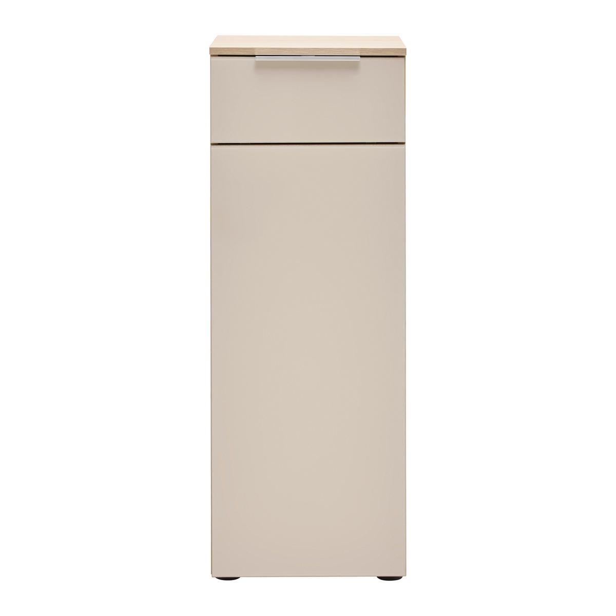 Schranksystem Siena Kaschmir/Eichefarben - Kaschmir/Chromfarben, MODERN, Holzwerkstoff/Metall (40/110/38cm) - Mömax