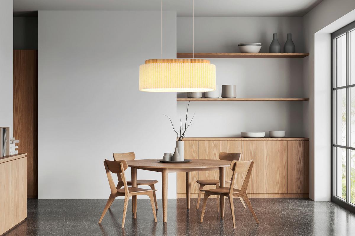 Svjetiljka Viseća 15991h Jannie - prirodne boje/boje pijeska, Design, drvo/metal (70/30/150cm) - Globo