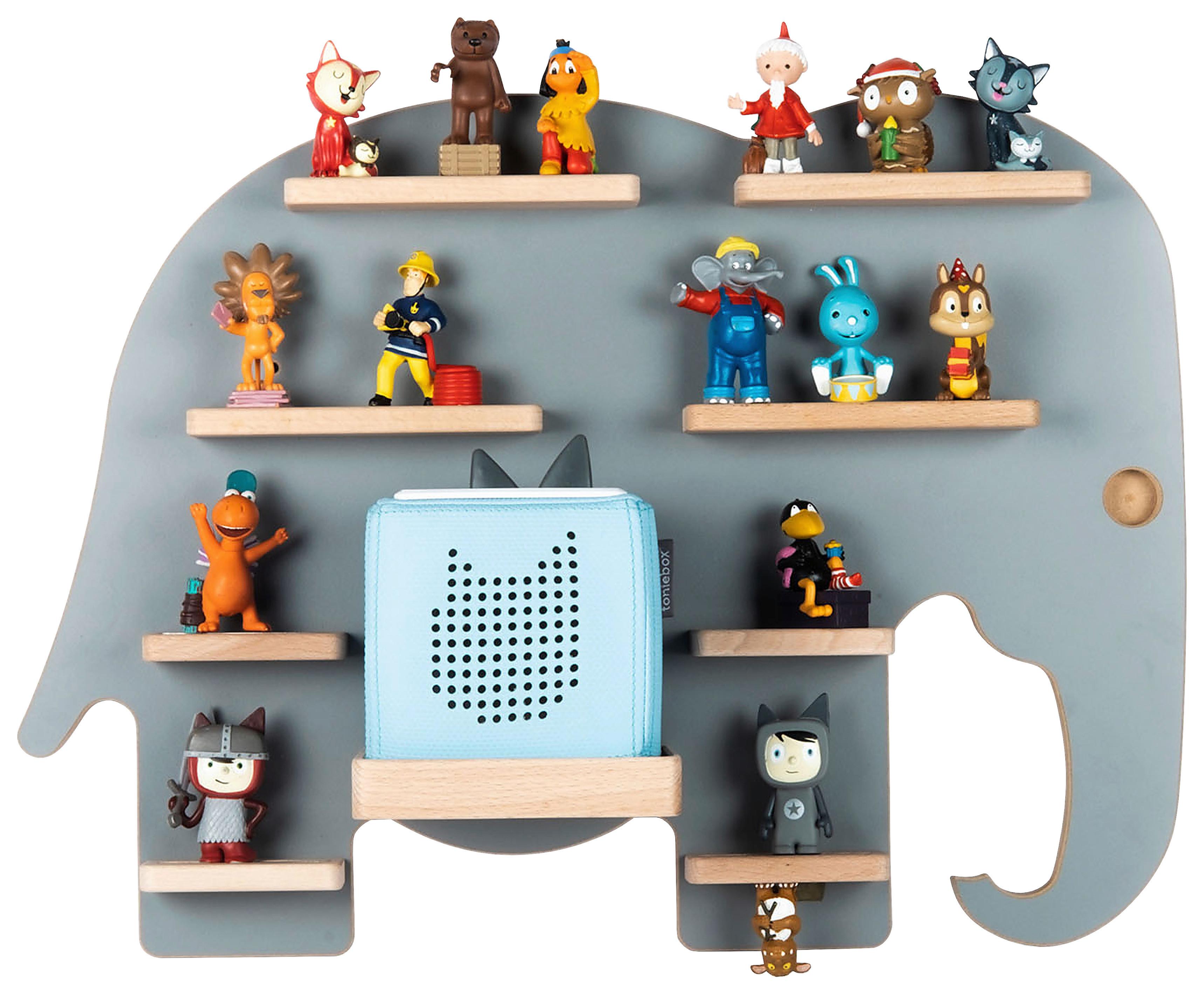 Otroška Polica Boarti, Siva - siva, Moderno, leseni material (54/40/19cm) - MID.YOU