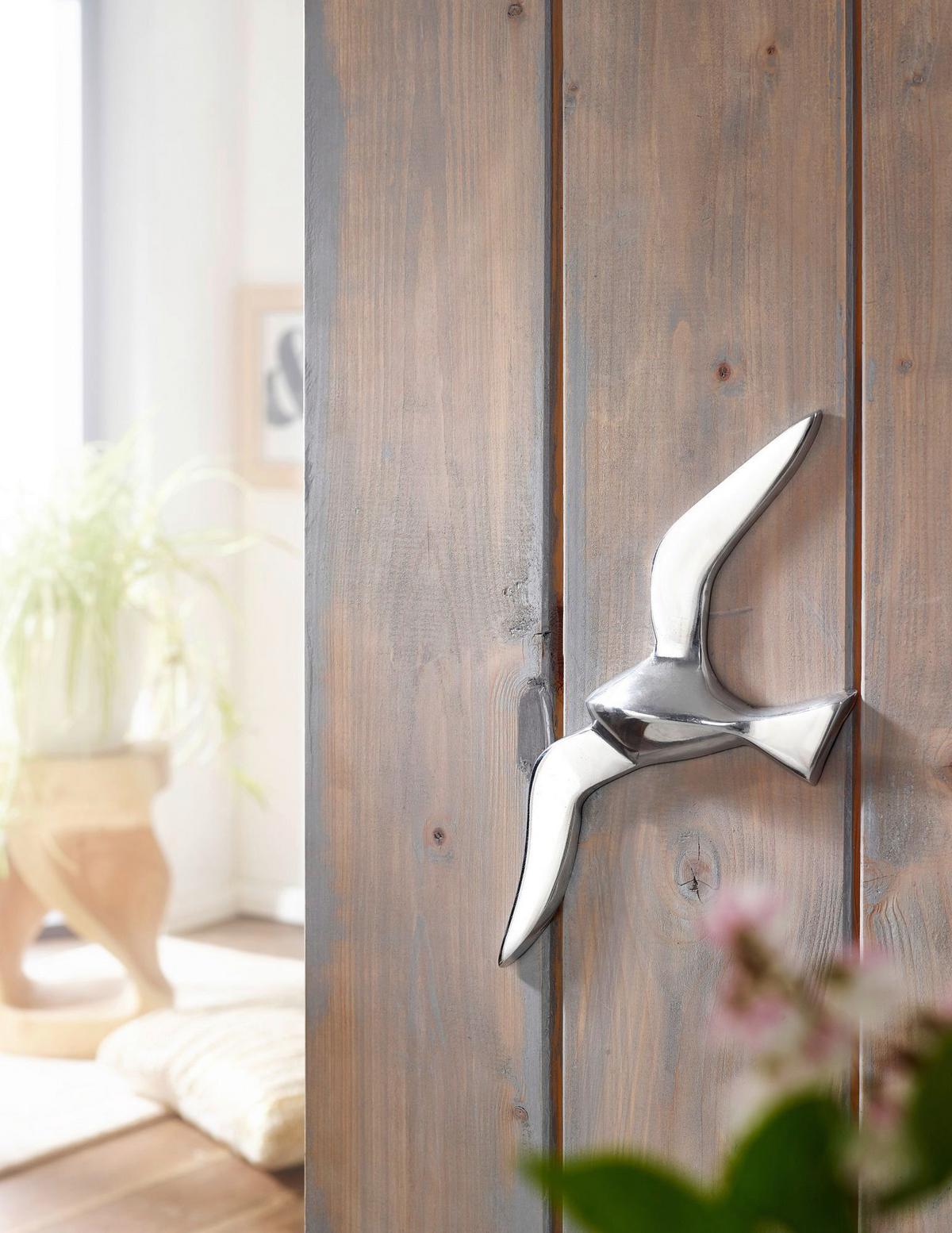 Wanddeko Wohnling Silberfarben - Silberfarben, MODERN, Metall (13/30/3cm) - MID.YOU