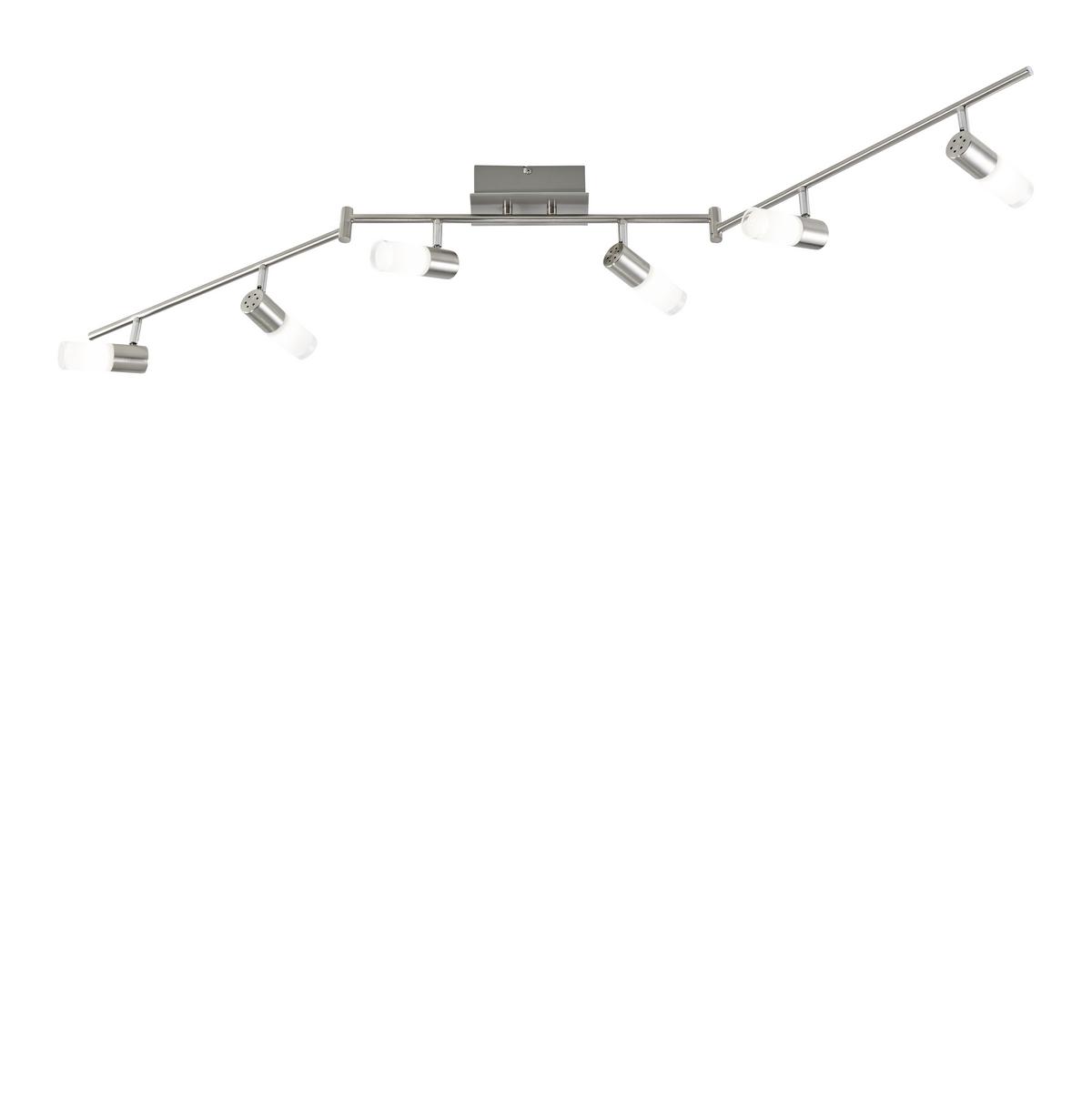 LAMPA REFLEKTOROWA LED JUPP *SBN* - kolor chromowy, Design, metal/szkło (150/17,5/8cm) - Novel