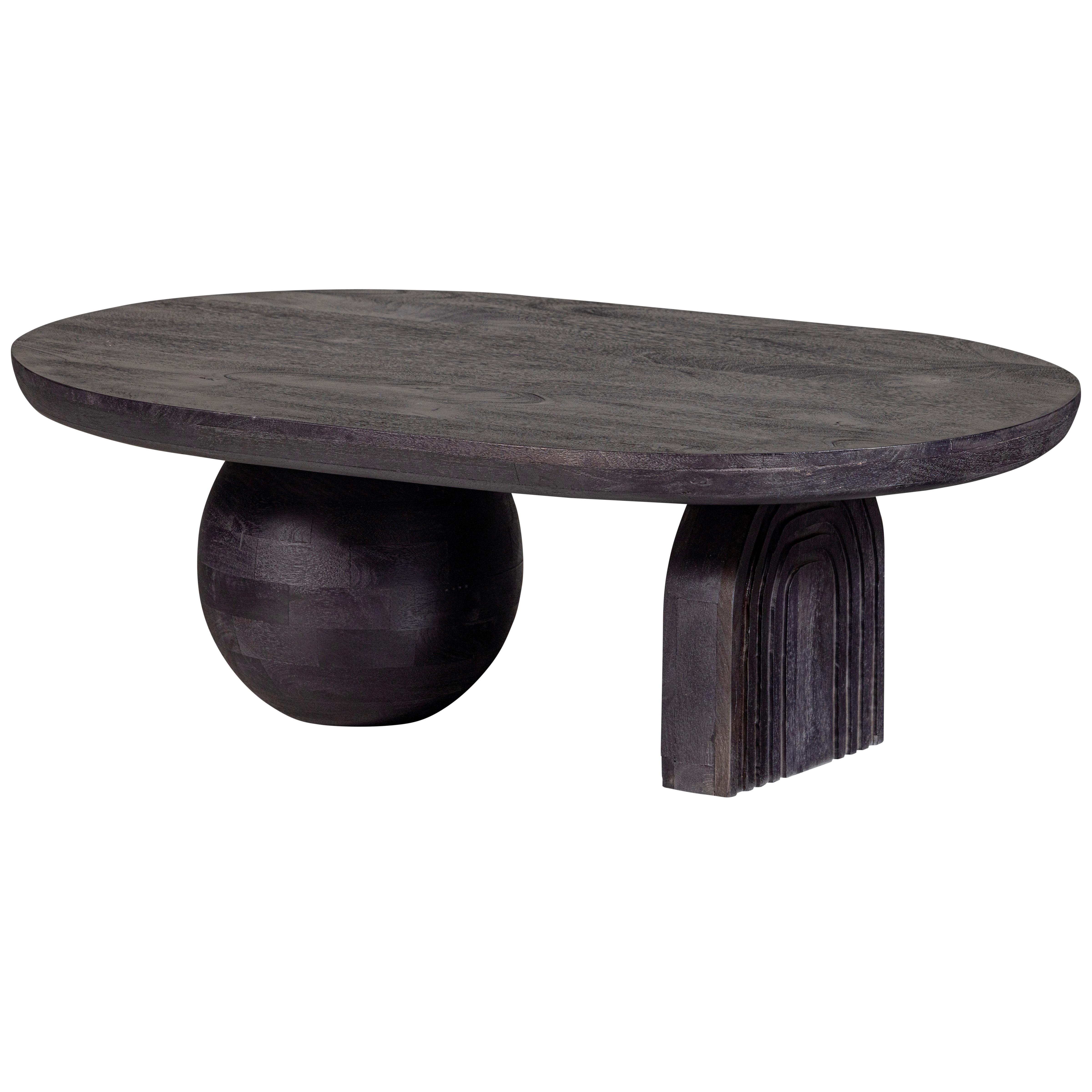 Couchtisch Steppe Schwarz L: 110 cm - Schwarz, Design, Holz (110/72/38cm) - Livetastic