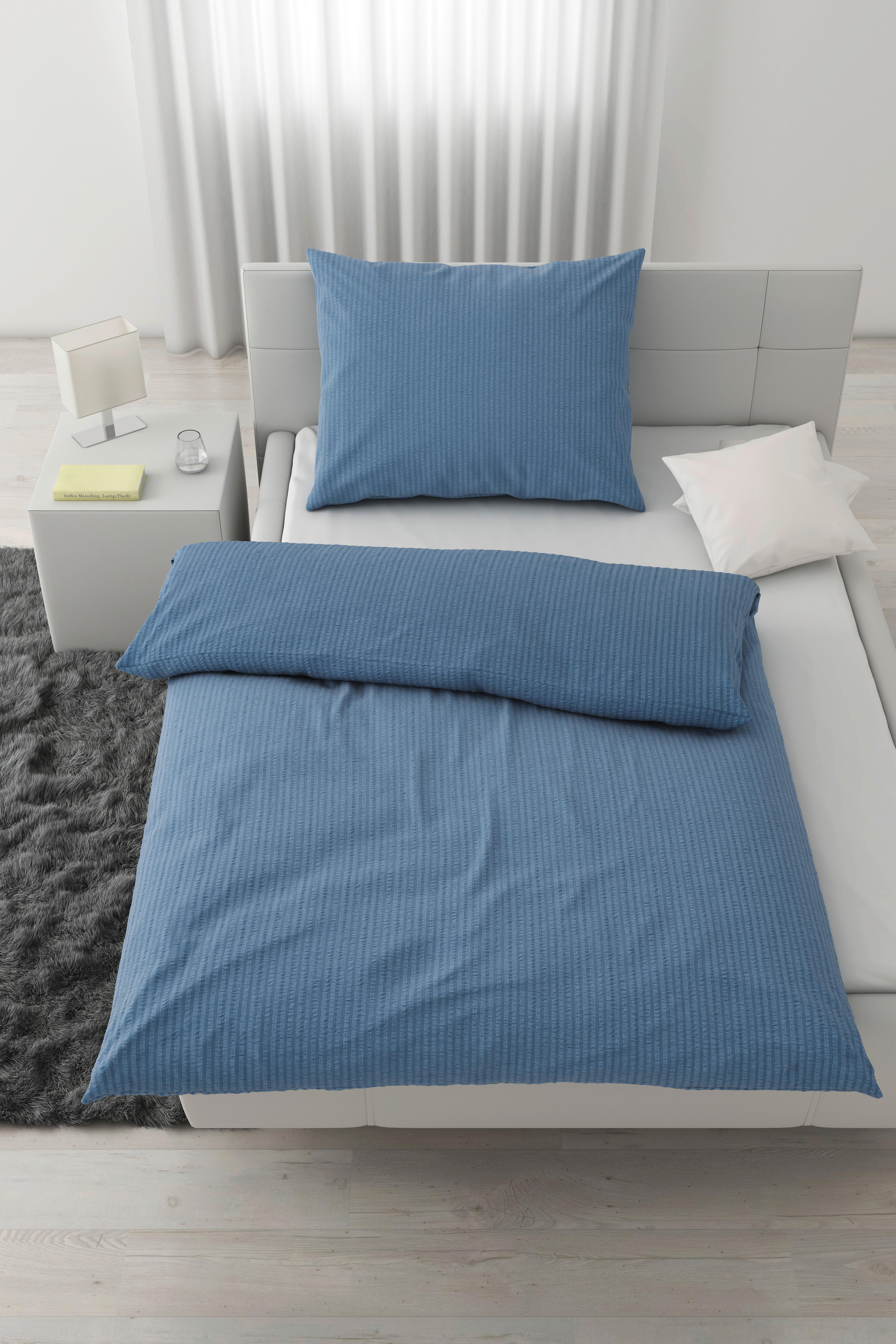 POŚCIEL BABS - niebieski, Modern, tkanina (140/200cm) - Modern Living