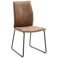 KRZESŁO MIRA - czarny/bagienny, Design, metal/tkanina (46/93/57cm) - Dieter Knoll