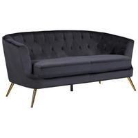 Dvosed Lita, Črna - zlate barve/črna, Moderno, kovina/tekstil (150/78/83cm) - Ti'me