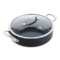 PATELNIA DO DUSZENIA CC005329-001 BARCELONA PRO - czarny, Basics, metal/szkło (30cm) - GreenPan
