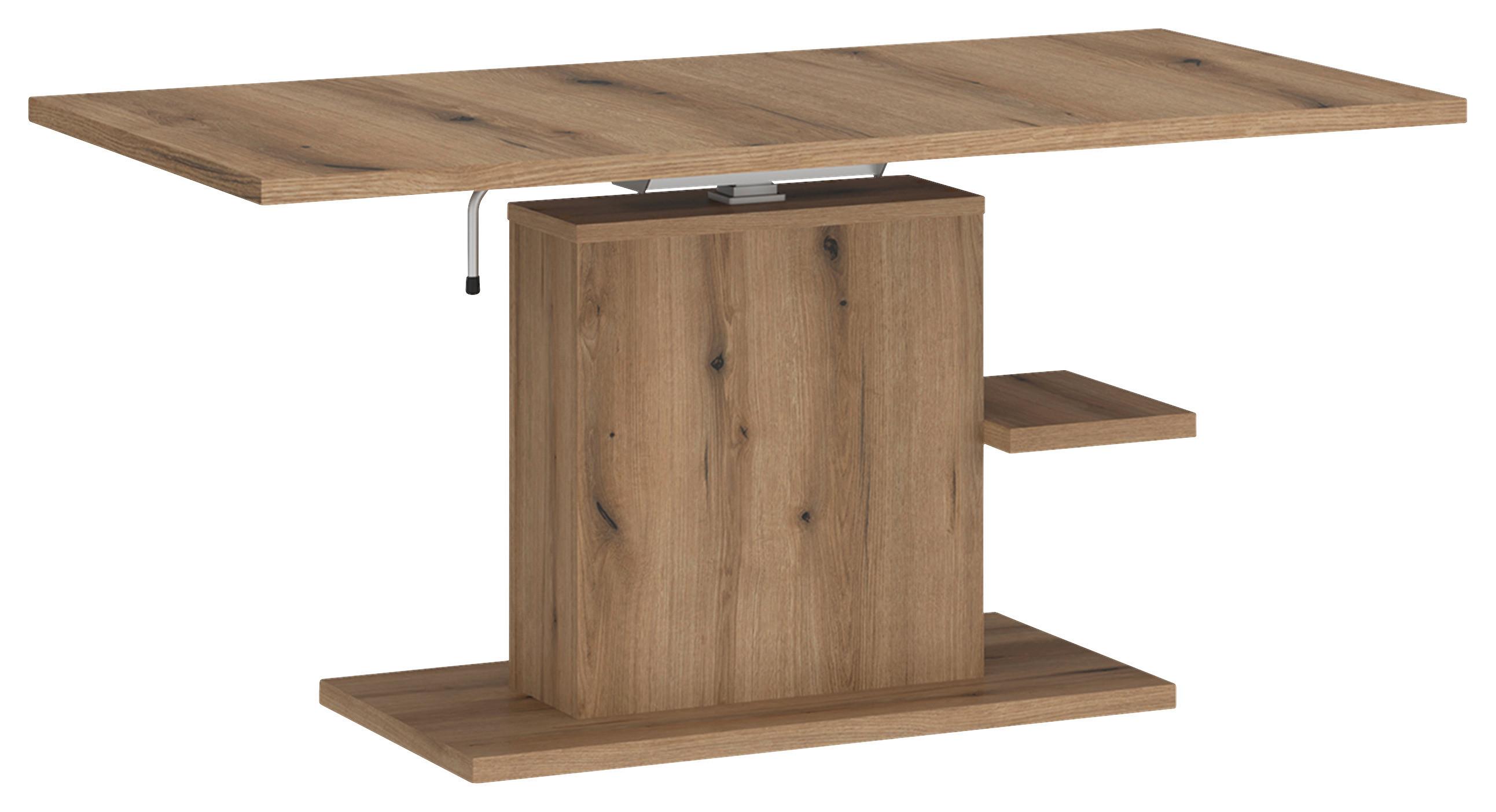 Stolić Cortado - boje hrasta, Moderno, drvni materijal (110/54,6-74,2/65cm) - Modern Living