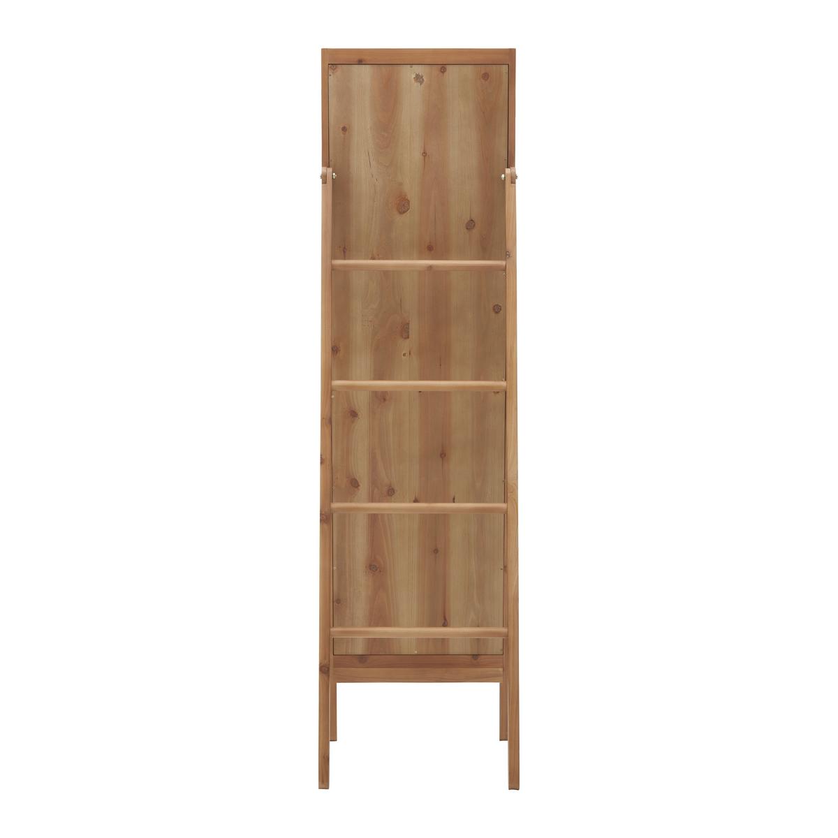 Spiegel Milias Natur/ Echtholz ca. 46x173x55 cm - Naturfarben, MODERN, Glas/Holz (46/173/55cm) - Bessagi Home