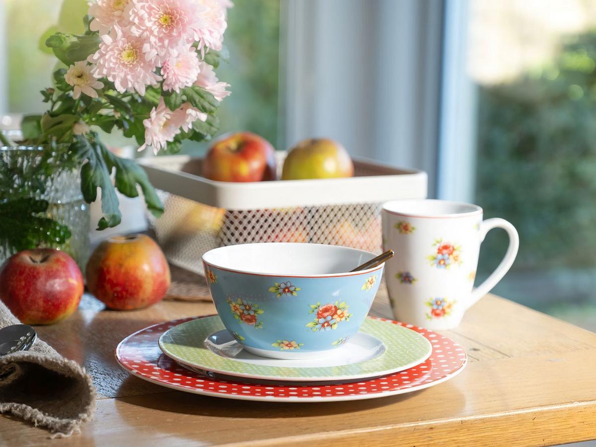 Kombiservice Multicolor, 16-teilig - Blau/Gelb, Keramik (32/31,5/33cm) - Creatable