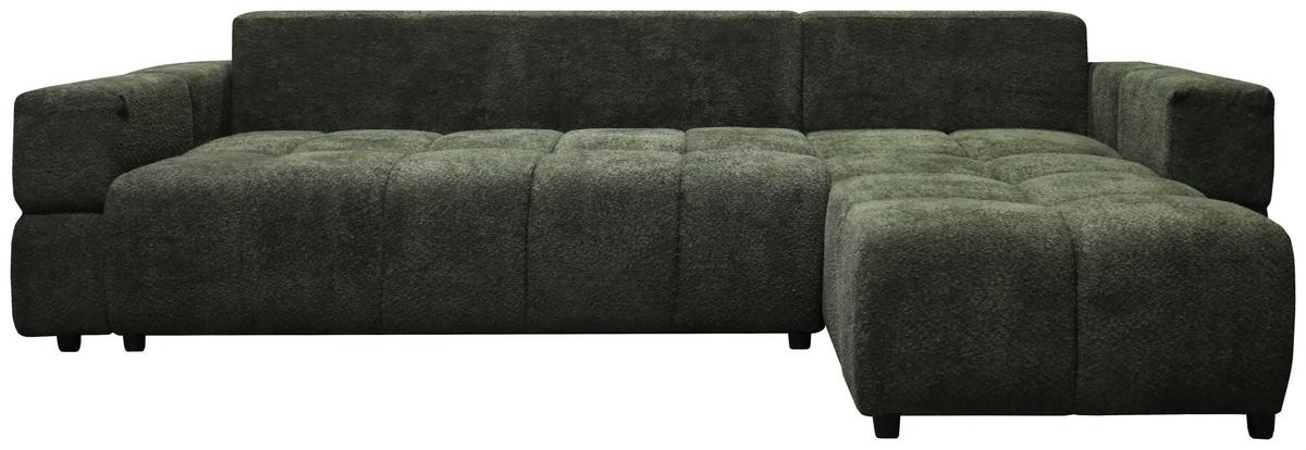 Kutna Garnitura Gabby - tamno zelena/crna, Moderno, drvni materijal/drvo (294/86/173cm)