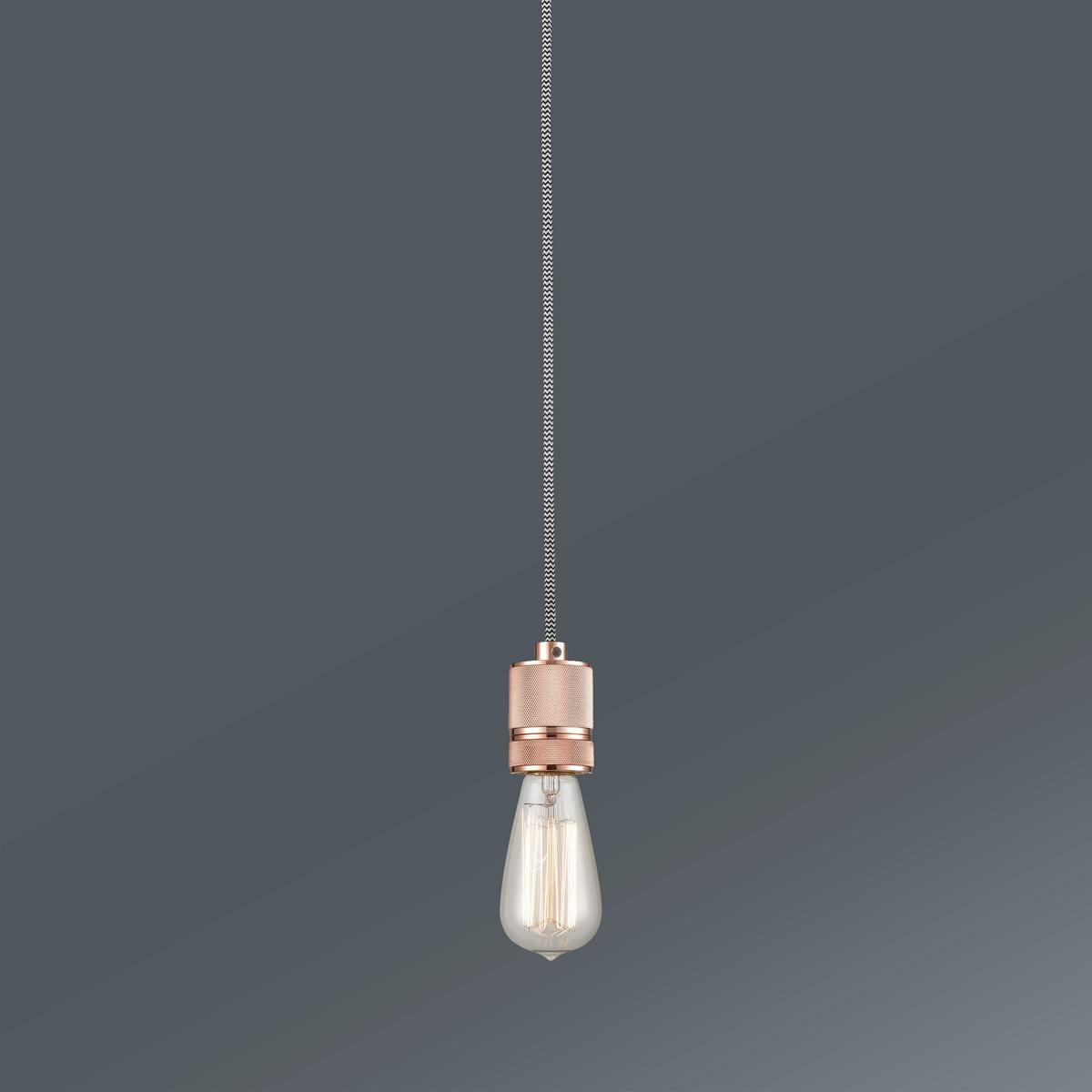 Schnurpendel Jannis max. 40 Watt - Kupferfarben, MODERN, Metall (120cm) - Modern Living