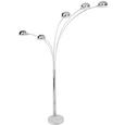 Lampadar Turle - culoare crom, Modern, metal (130/200cm) - Modern Living Lampadar Turle - culoare crom, Modern, metal (130/200cm) - Modern Living