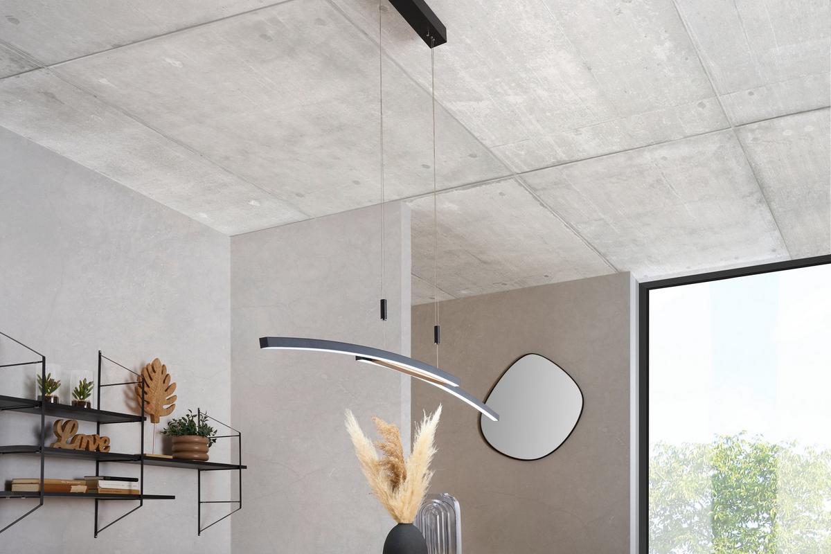 LAMPA WISZĄCA LED DONATELLO DIETER KNOLL - czarny, Basics, metal/drewno (130/6,5/155cm) - Dieter Knoll