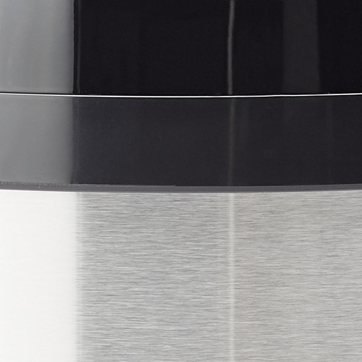 Koš Za Smeti Sensor, 9 L - barve nerjavečega jekla/črna, Trend, kovina/umetna masa (24,5/37,5cm) - Echtwerk