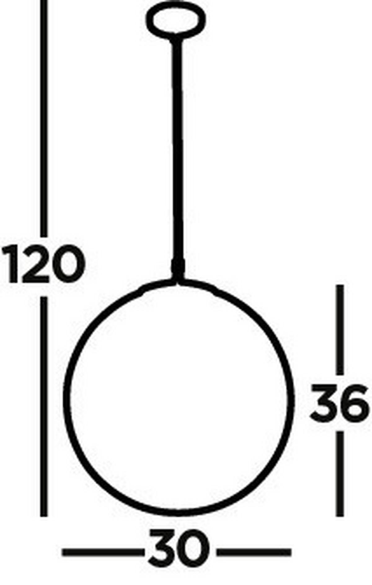 Függőlámpa Atom 6088 - fekete/fehér, Konventionell, üveg/fém (30/120cm)