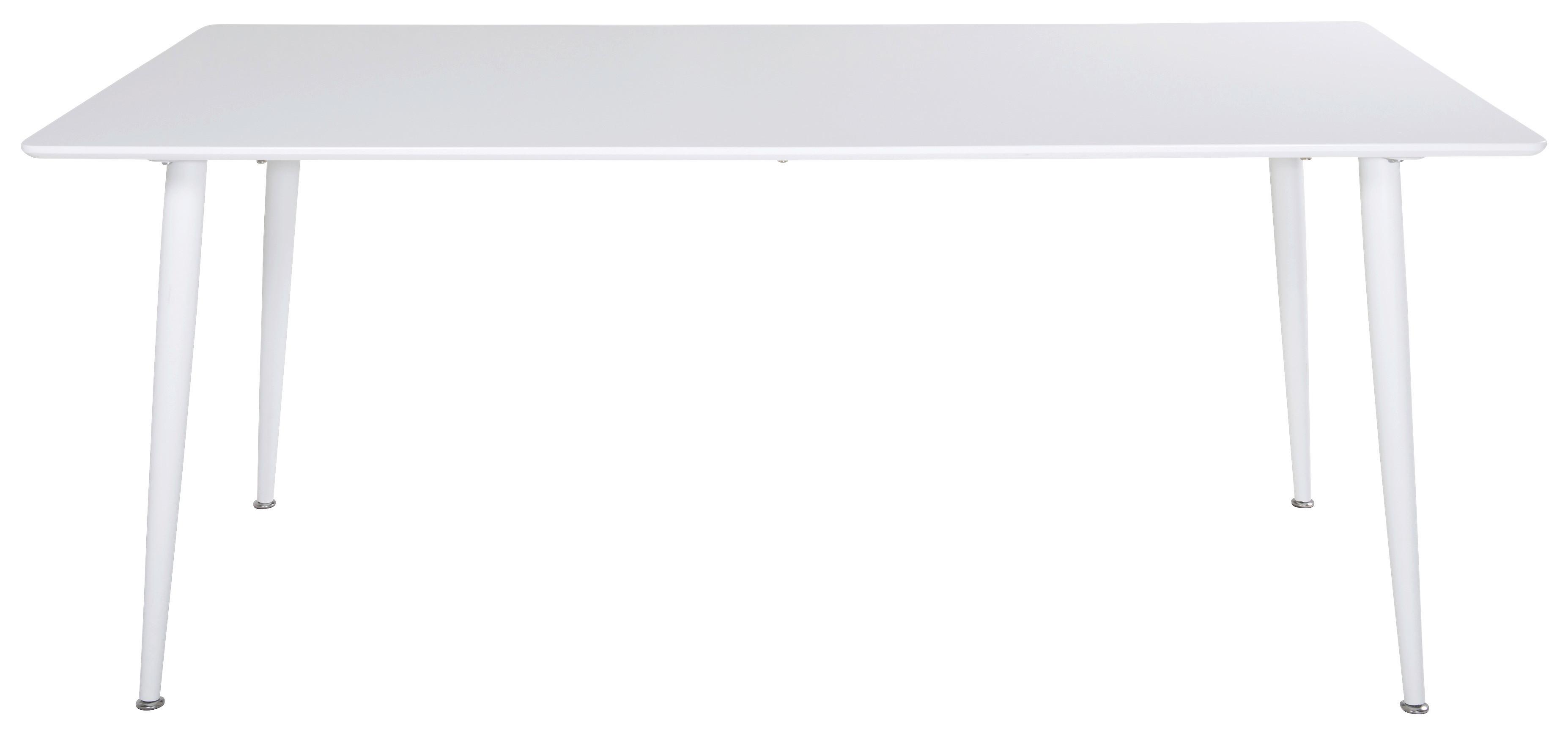 ESSTISCH POLAR - Weiß, Design, Holz/Metall (180/90/75cm) - Livetastic