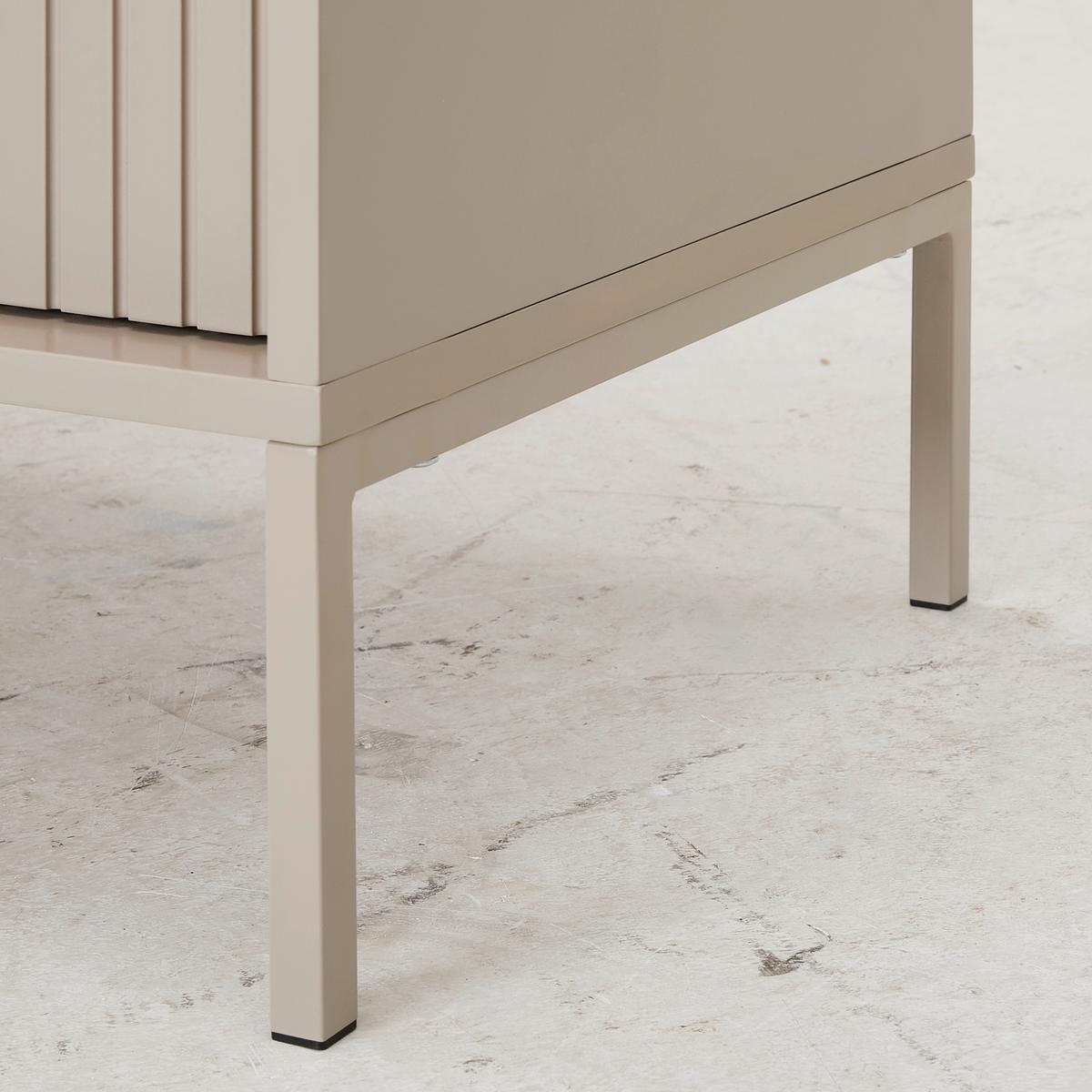 KOMODA NISKA SELINA - kaszmir, Design, materiał drewnopochodny/metal (160/57/40cm) - Xora