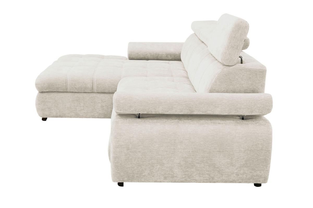 Kutna Garnitura Vegas - bež/crna, Design, drvo/tekstil (173/294cm) - Modern Living
