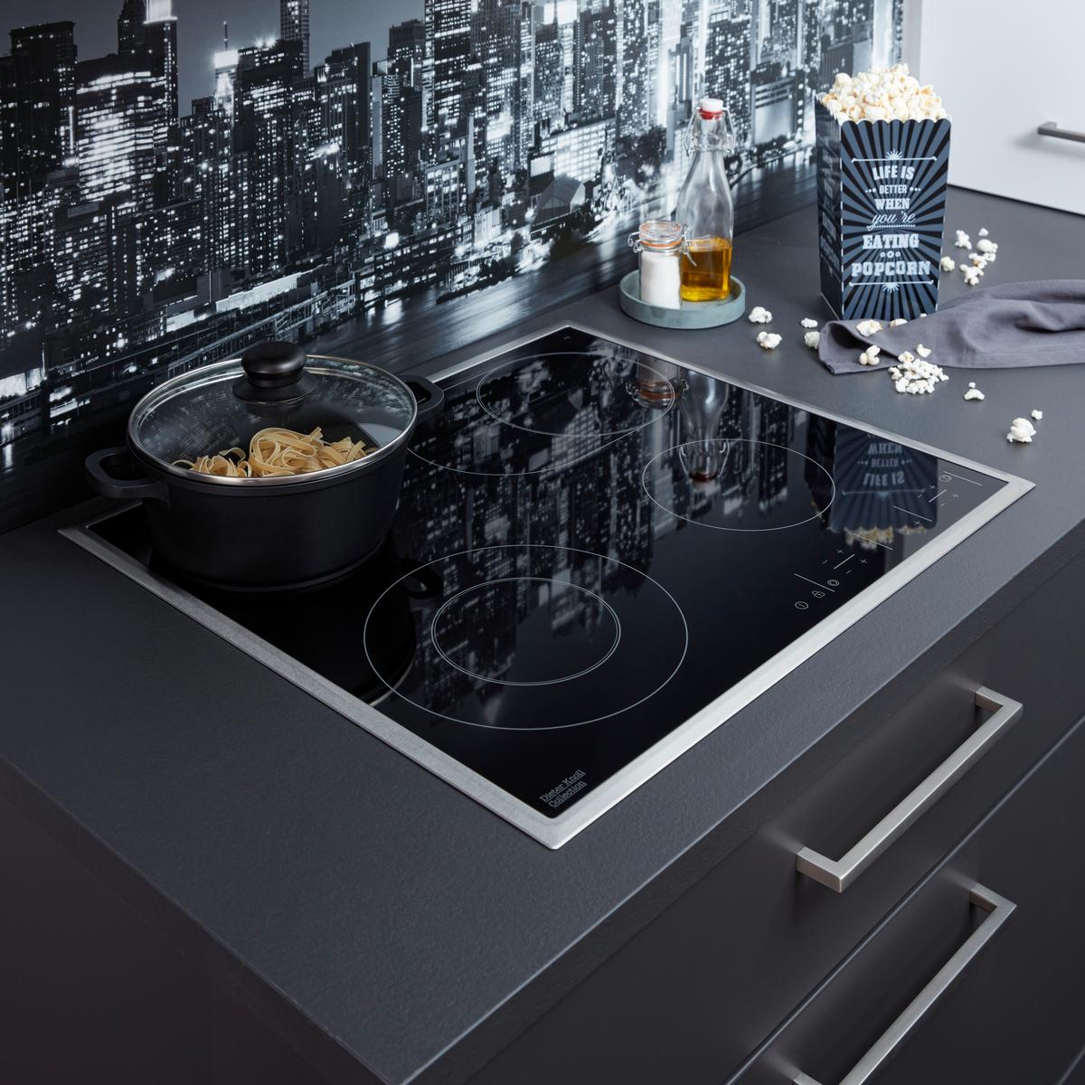 Eckküche Softlack Graphit - Graphitfarben/Weiß, MODERN, Holzwerkstoff/Metall (200/335cm) - Nolte Küchen