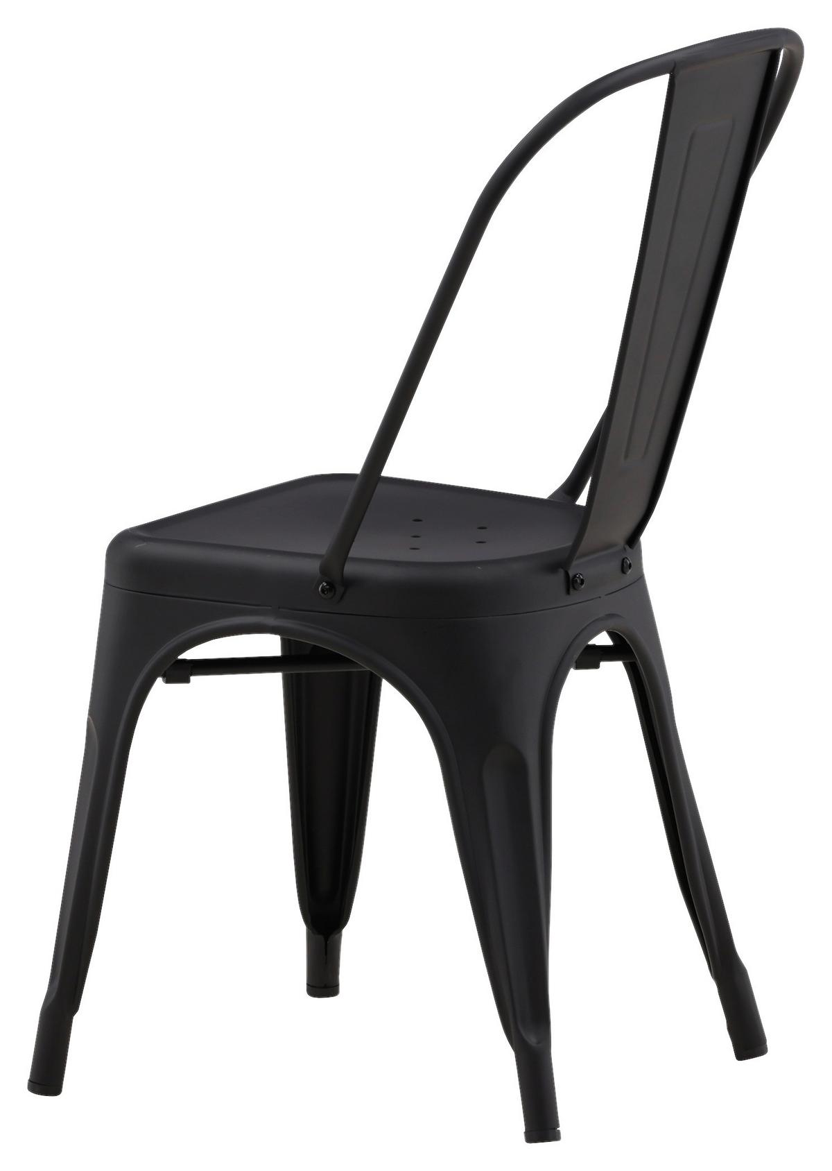 STUHL-SET TEMPE - Schwarz, Design, Metall (45/85/53cm) - Livetastic