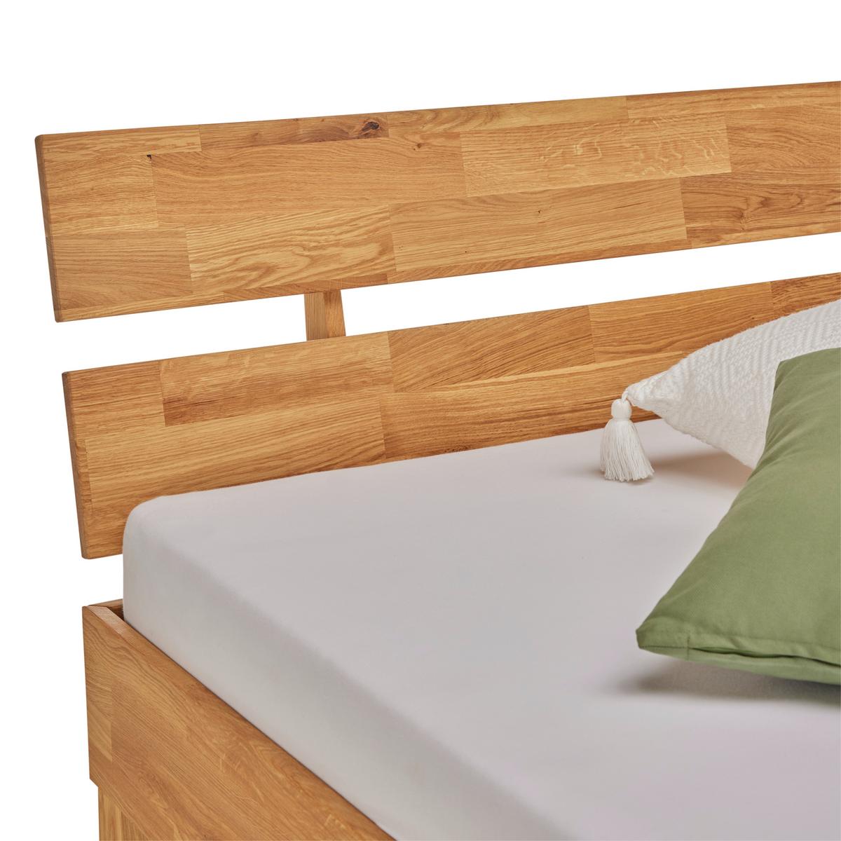 Bett Darja in Wildeiche ca. 160x200cm - Wildeiche, Konventionell, Holz (160/200cm) - ecoTree