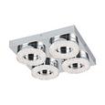 LED-Deckenleuchte max. 4 Watt 'Fradelo' - Klar/Chromfarben, MODERN, Glas/Kunststoff (28/28/6cm) LED-Deckenleuchte max. 4 Watt 'Fradelo' - Klar/Chromfarben, MODERN, Glas/Kunststoff (28/28/6cm)
