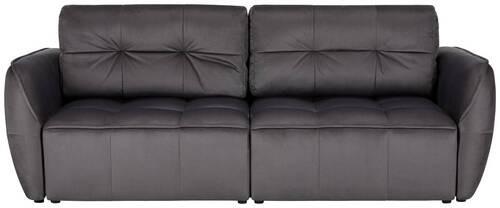Boxspring Kanapéágy Bombei - antracit/szürke, Modern, faalapú anyag/textil (243/94/125cm) - Premium Living