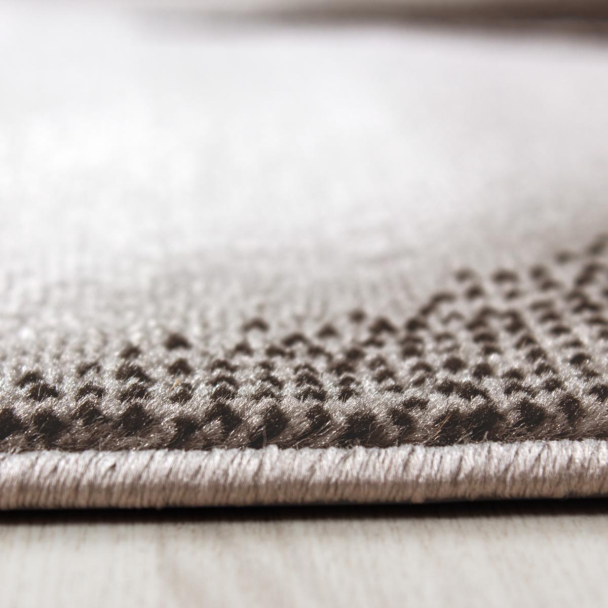 TEPPICH Kurzflor INN in Braun, mit abstraktem Wellenmuster, 140 x 200 cm - Braun, Textil (200/140cm) - KADIMA DESIGN
