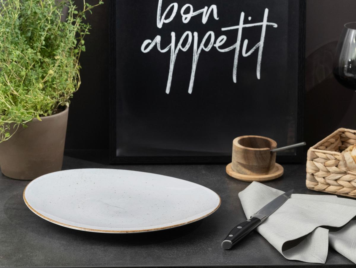 Set Krožnikov Za Testenine White, 4-Delni - sivobela, Basics, keramika (30,5/26cm) - Creatable